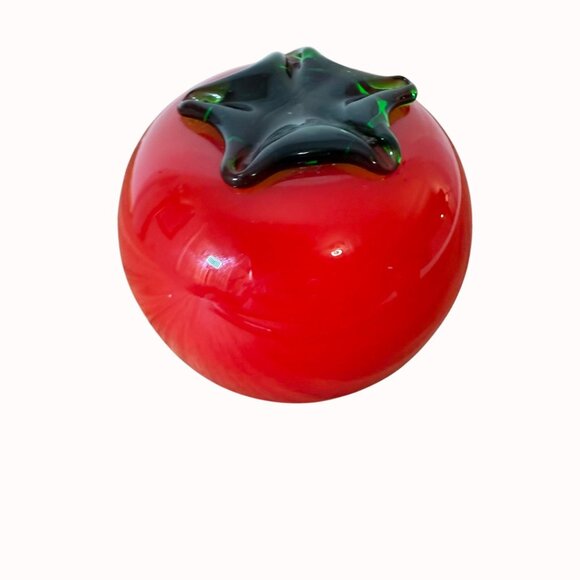 Handblown Glass Vegetable Figurines Set VTG MCM Murano Style Kitchen Art Decor - Picture 14 of 16